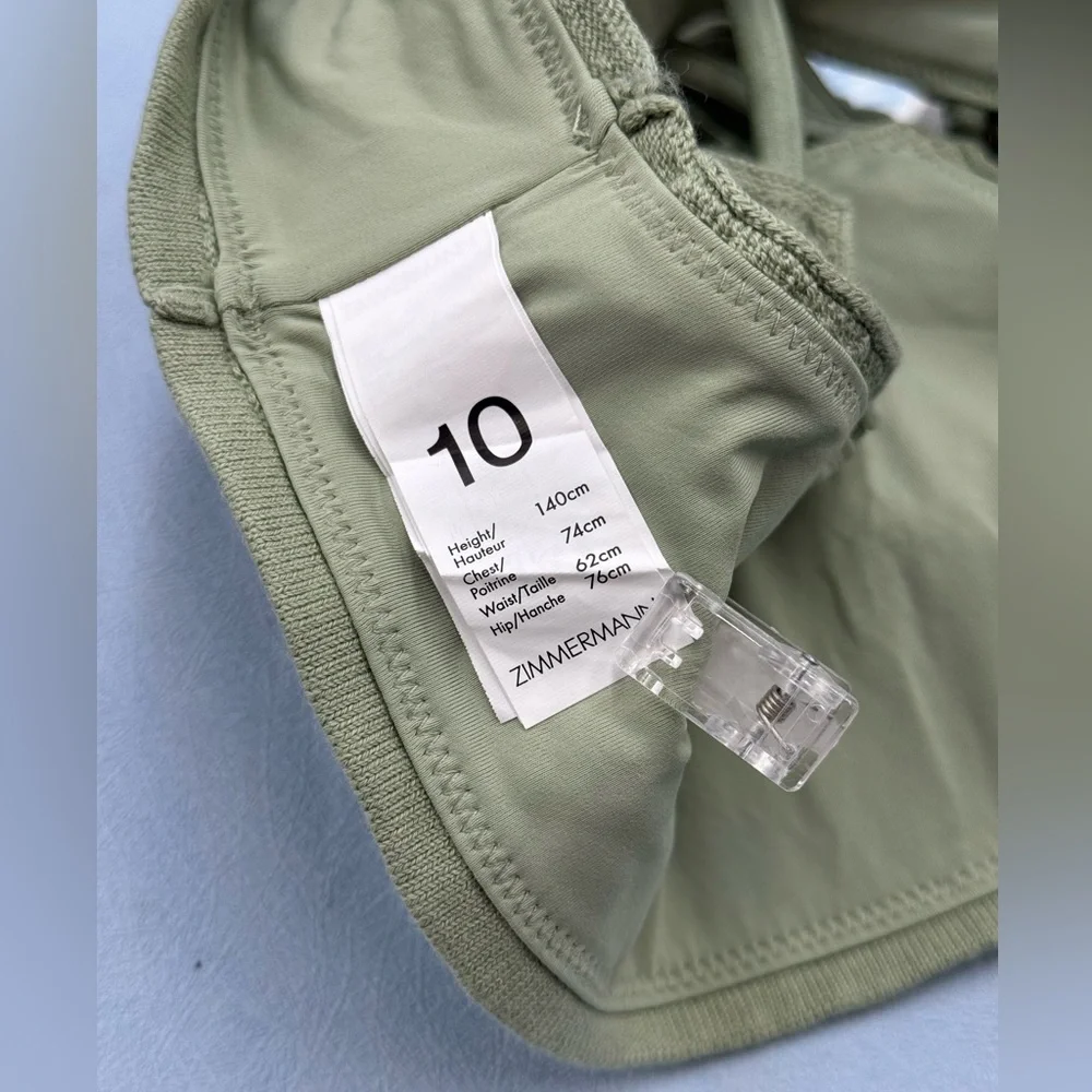 🆕 ZIMMERMANN KIDS 🧿 NWOT Waverly Knit Bandeau Bikini, Mismatched Floral Sz 10Y - Picture 10 of 14